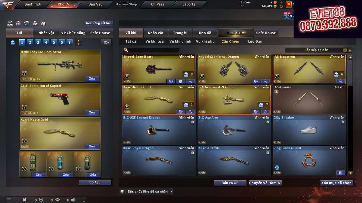 shop acc cf uy tin gia re